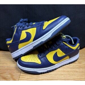 Nike Dunk Low Retro "MICHIGAN" 2021 - Size 9 - dd1391 700 (14892-3) Sneaker